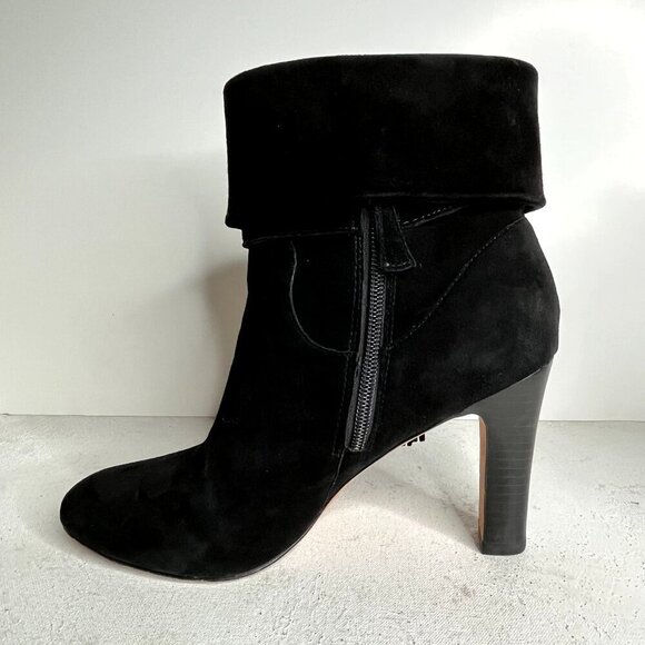 Johnston & Murphy Black Leather Stacked Heel Ankle Boot Womens Size 8M - Picture 13 of 13